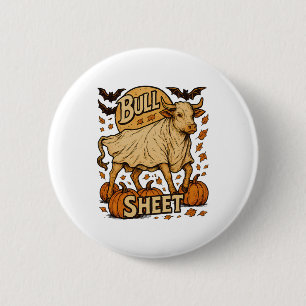 Cow Bull Sheet Halloween 6 Cm Round Badge