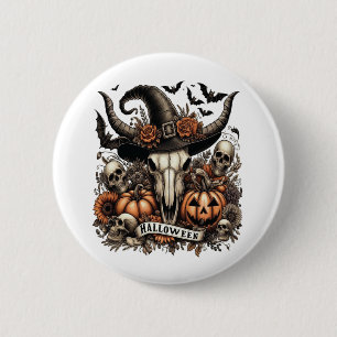 Cow Bull Sheet Halloween 6 Cm Round Badge