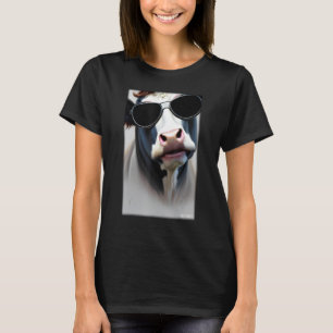 Cow Bulle Sunglasses Animal World Cow Head Animals T-Shirt