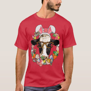 Cow Bunny Ears Happy Easter Farming Farmer T-Shirt