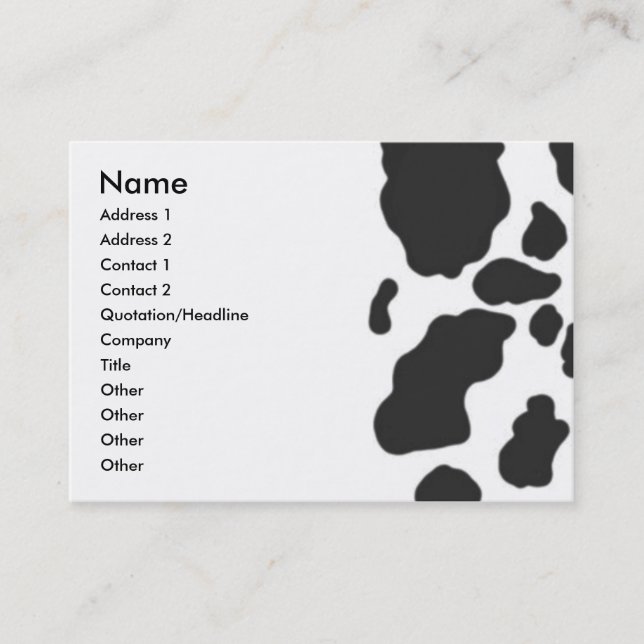 Cow | business card (Front)