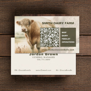 Cow Business QR Code Cards