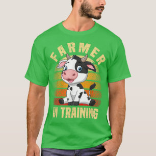 Cow calf Baby Cow Farmer in Training Funny T-Shirt