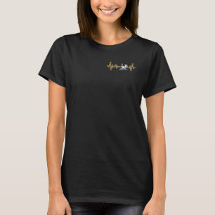 Cow Calf Yoga Poses Sport Gymnastics Ohm Heartbeat T-Shirt