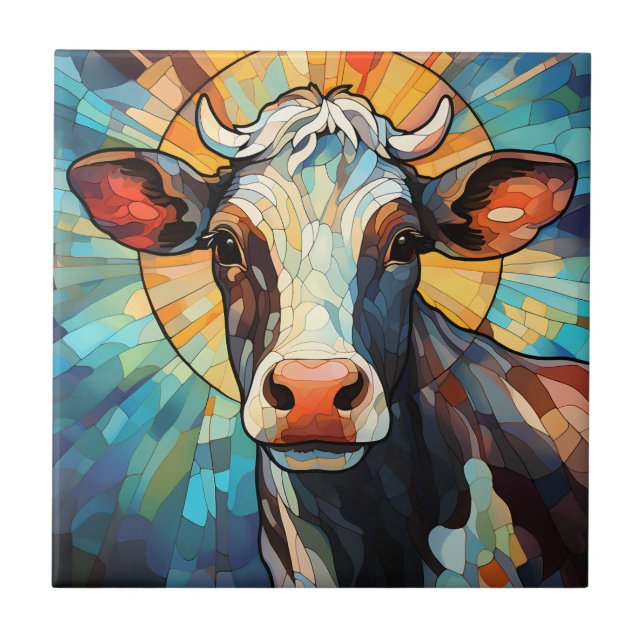 Cow Ceramic Tile (Front)