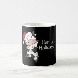 Cow Cheerful Christmas Winter Animals Cows Coffee Mug