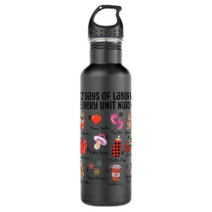 cow christmas 2 710 ml water bottle