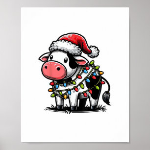 Cow Christmas Costume For Kids Poster