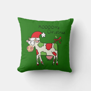Cow Christmas Cute Kids Cushion