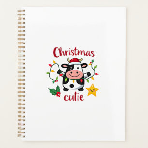 Cow Christmas Cutie Cows Christmas T-Shirt (6) Planner