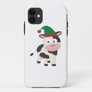 Cow Christmas Elf Case-Mate iPhone Case