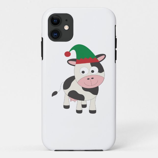 Cow Christmas Elf Case-Mate iPhone Case (Back)
