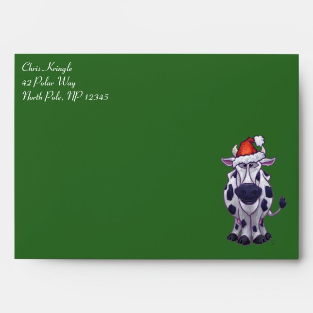Cow Christmas Envelopes (Front)