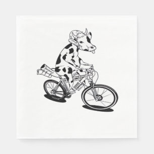 Cow Christmas Lights Ugly Christmas  Design Funny  Napkin