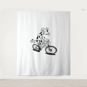 Cow Christmas Lights Ugly Christmas  Design Funny  Tapestry