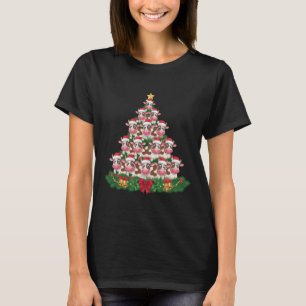 Cow Christmas Tree Funny Cow Lover Cow Xmas T-Shirt