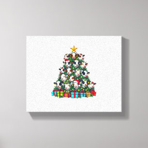 Cow Christmas Tree Funny Cow Xmas Canvas Print