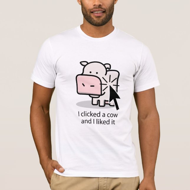 Cow Clicker (light) T-Shirt (Front)