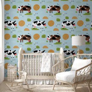 Cow Country Nursery  Wallpaper