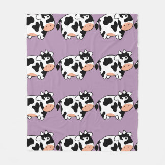 Cow Custom Fleece Blanket