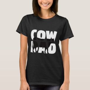 Cow Dad Cow For Father Zoo Animal T-Shirt