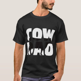 Cow Dad Cow For Father Zoo Animal T-Shirt