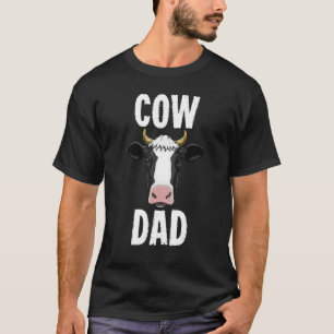 Cow Dad Dairy Farmer Farm Animal T-Shirt