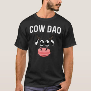   Cow Designs For Dad Men Cattle Farming Animal Fa T-Shirt