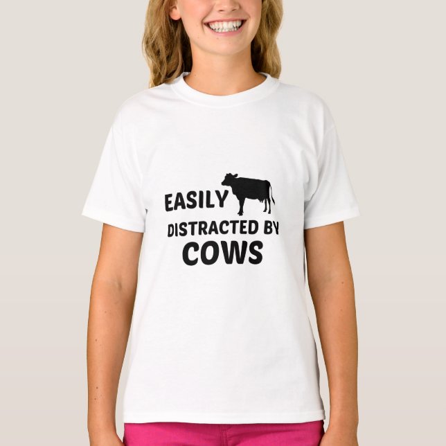 COW DISTRACTED T-Shirt (Front)