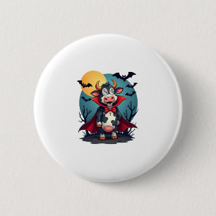 Cow Dracula Rises 6 Cm Round Badge
