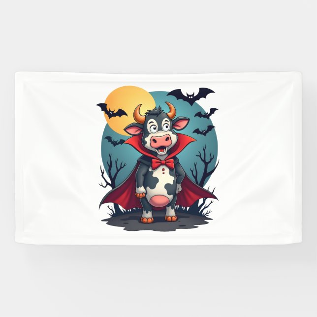 Cow Dracula Rises Banner (Horizontal)