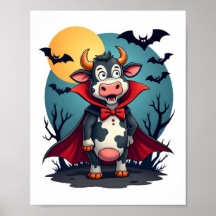 Cow Dracula Rises Poster