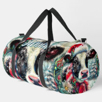 Cow Dreaming of Warmer Times Floral Personalised
