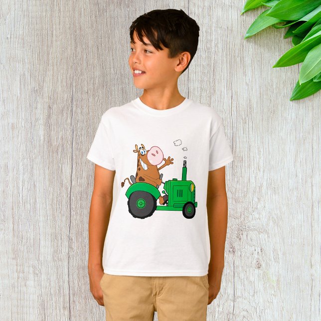 Cow Driving A Tractor T-Shirt (Creator Uploaded)