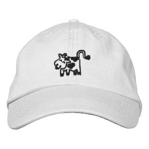Cow Embroidered Hat
