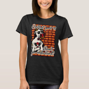 Cow Farm Animal Calf Highland Cow Cattle Moo T-Shirt