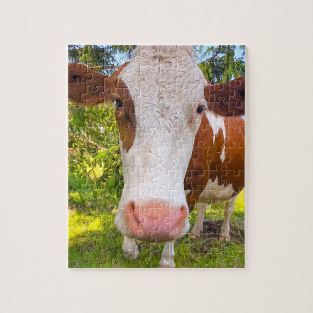 Cow Farm Animal Photo Jigsaw Puzzle (Vertical)