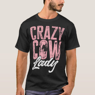 Cow Farm Animals - Crazy Cow Lady Pullover Hoodie