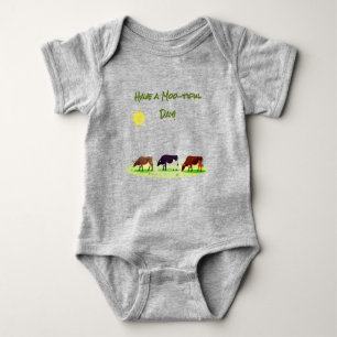 Cow Farm Baby Bodysuit