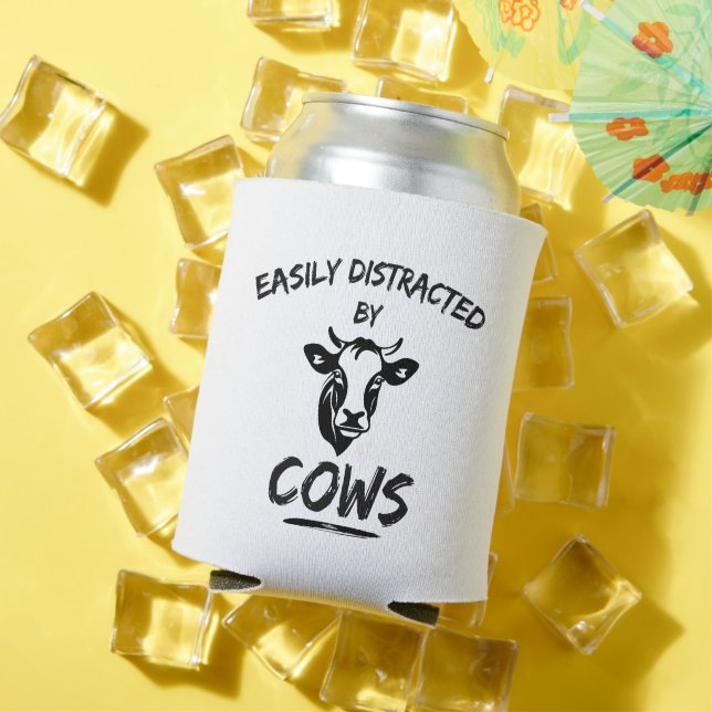 Cow Farm: Easily Distracted By Cows Can Cooler (In Situ Summer)