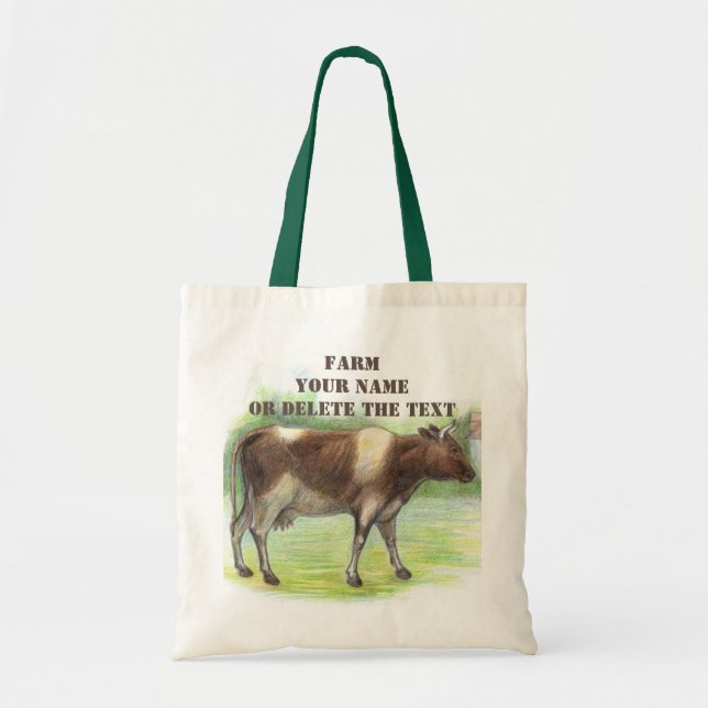 Cow farm  tote bag (Front)