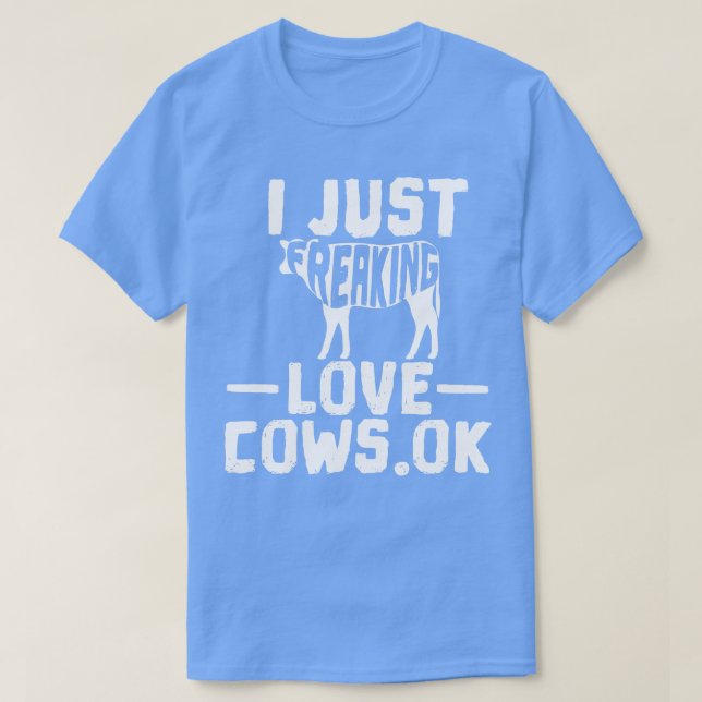 Cow Farmer Cow Lover T-Shirt (Design Front)