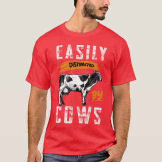 Cow Focused Brain T-Shirt