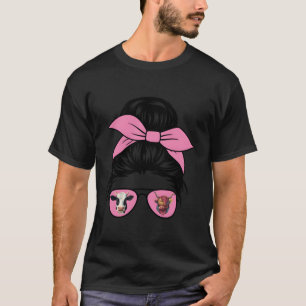 Cow For Highland Cow Cow Head Cow Print T-Shirt