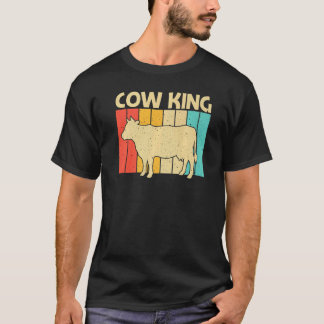 Cow For Men Boys Cow Farmer Dairy Farming T-Shirt