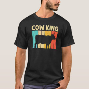 Cow For Men Dad Farm Animal Cow  Dairy Farmer T-Shirt