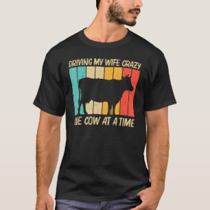 Cow For Men Dad Farm Animal Cow  Dairy Farmer T-Shirt