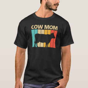 Cow For Mum Mother Farm Animal Cow  Dairy Farmer T-Shirt