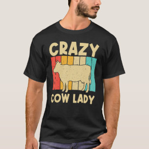 Cow For Women Girls Cow Farmer Dairy Farming T-Shirt