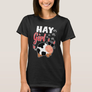 Cow For Women Girls Cow Farmer Dairy Farming T-Shirt
